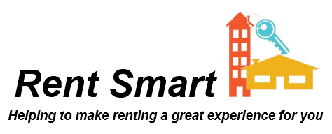 Header image of Rent Smart logo with the words Rent Smart, Helping to make renting a great experience for you