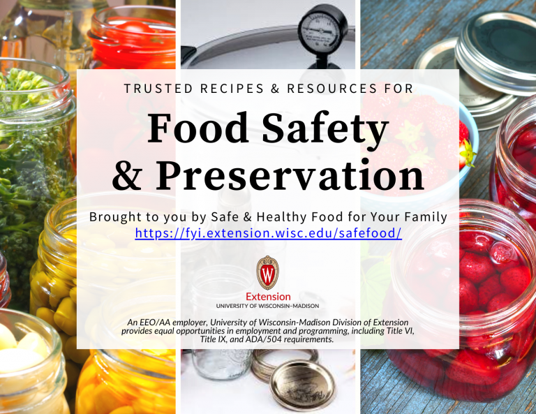 Safe & Healthy Food for Your Family Food Safety and Preservation