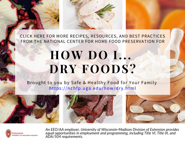 How Do I… Dry Foods? (Recipes & Resources) Extension Winnebago County