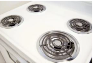 photo of electric coil stovetop