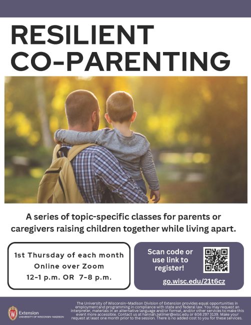 picture of father holding his son in a thumbnail image of the Resilient Co-Parenting class advertisement